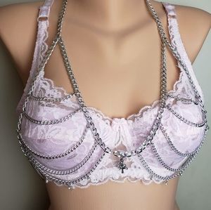 Rhinestone bodychain top